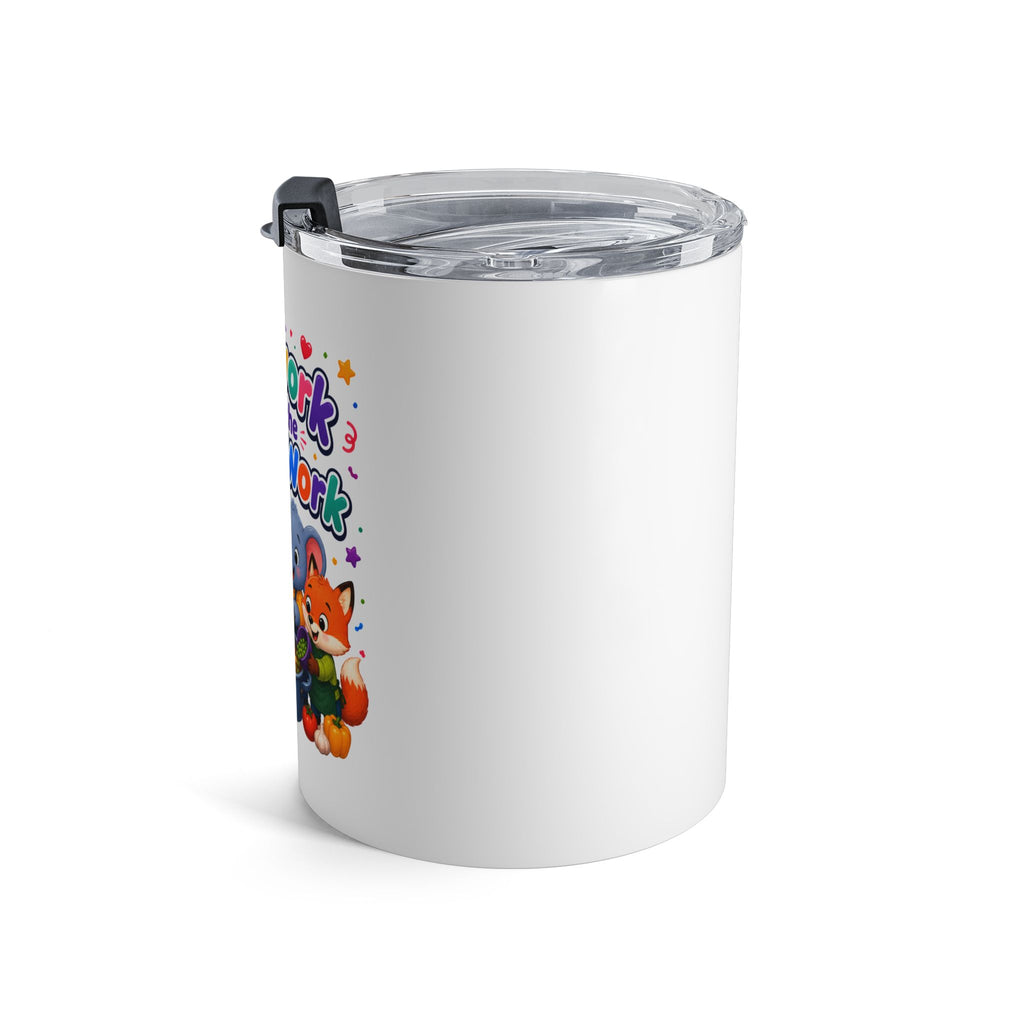 Teamwork Makes the Dream Work 10oz Tumbler — Cute Animal Classroom Gift