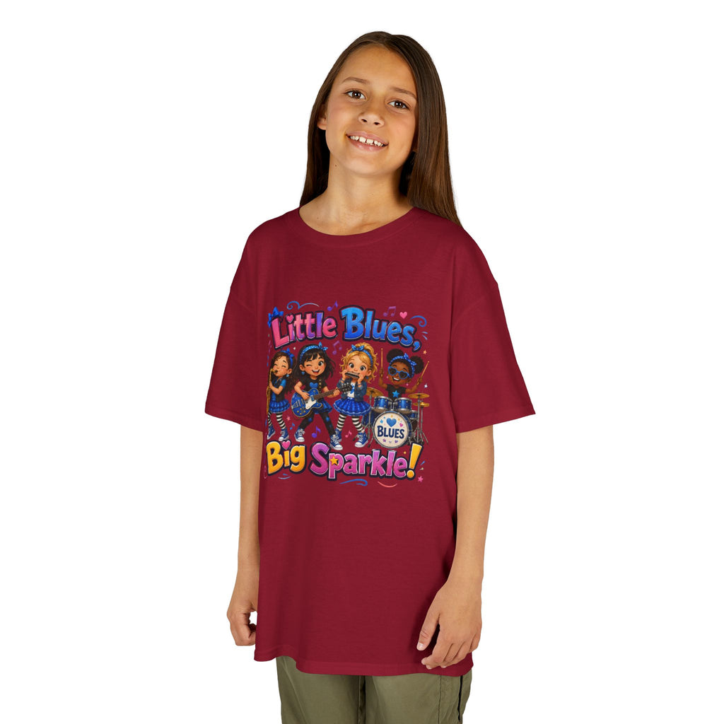 Kids Tee — "Little Blues Big Sparkle" Band Graphic