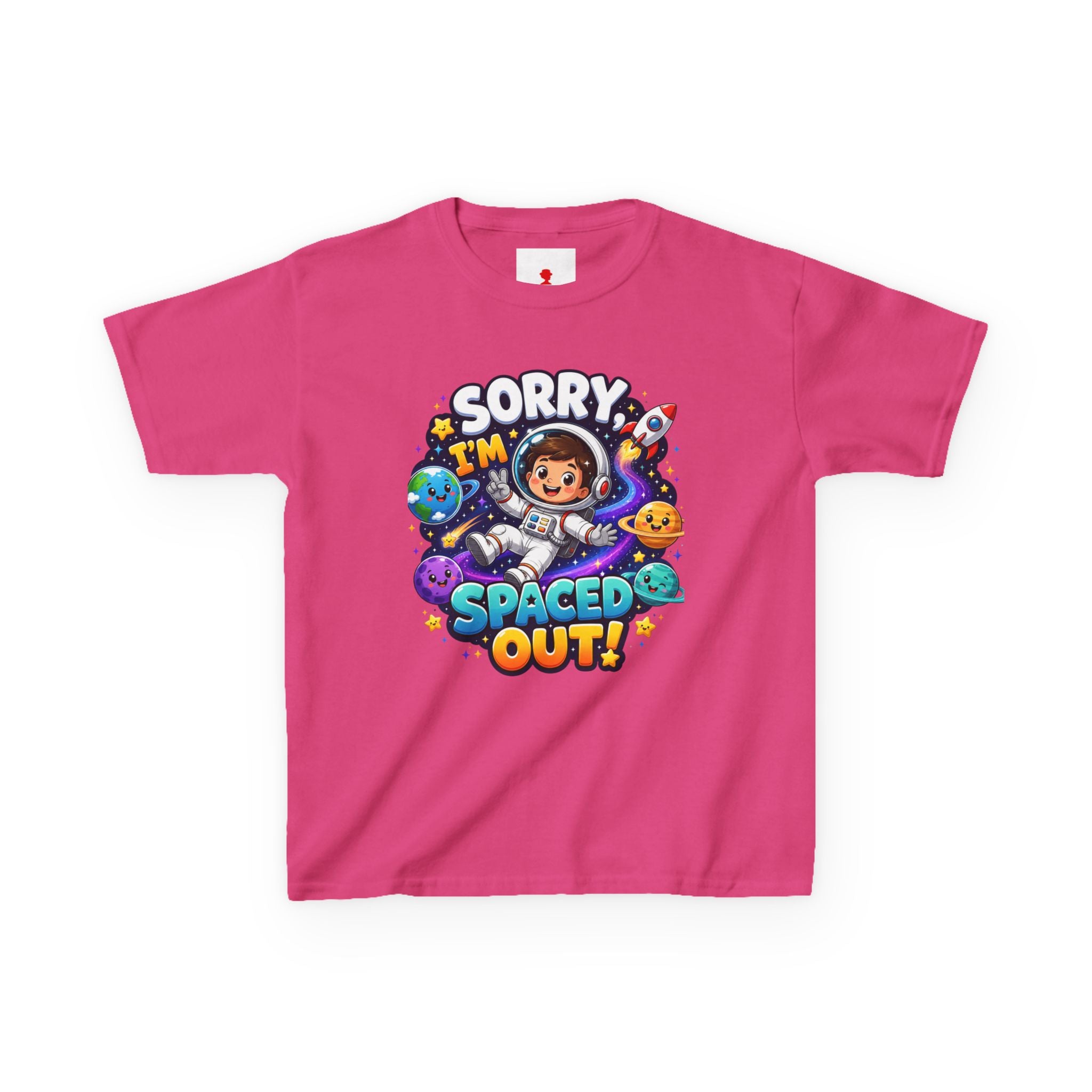 Spaced Out Kids T-Shirt — "Sorry I'm Spaced Out!" Cute Space Astronaut Tee