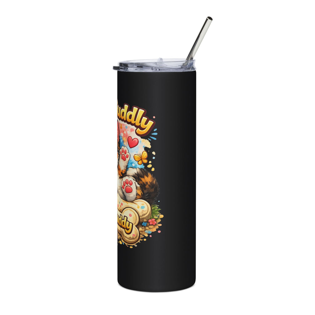 Cute & Cuddly Cat Tumbler – 'Little Buddy' 20oz Stainless Steel Travel Cup