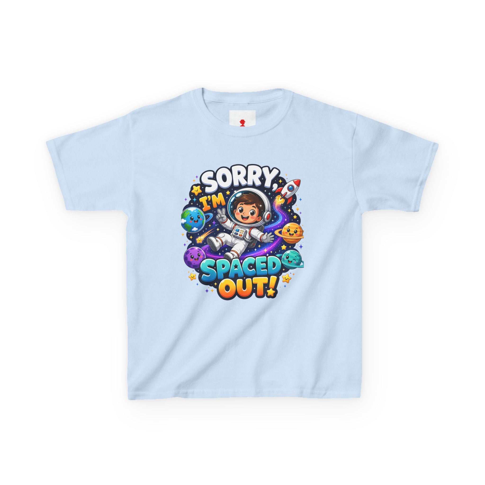 Spaced Out Kids T-Shirt — "Sorry I'm Spaced Out!" Cute Space Astronaut Tee