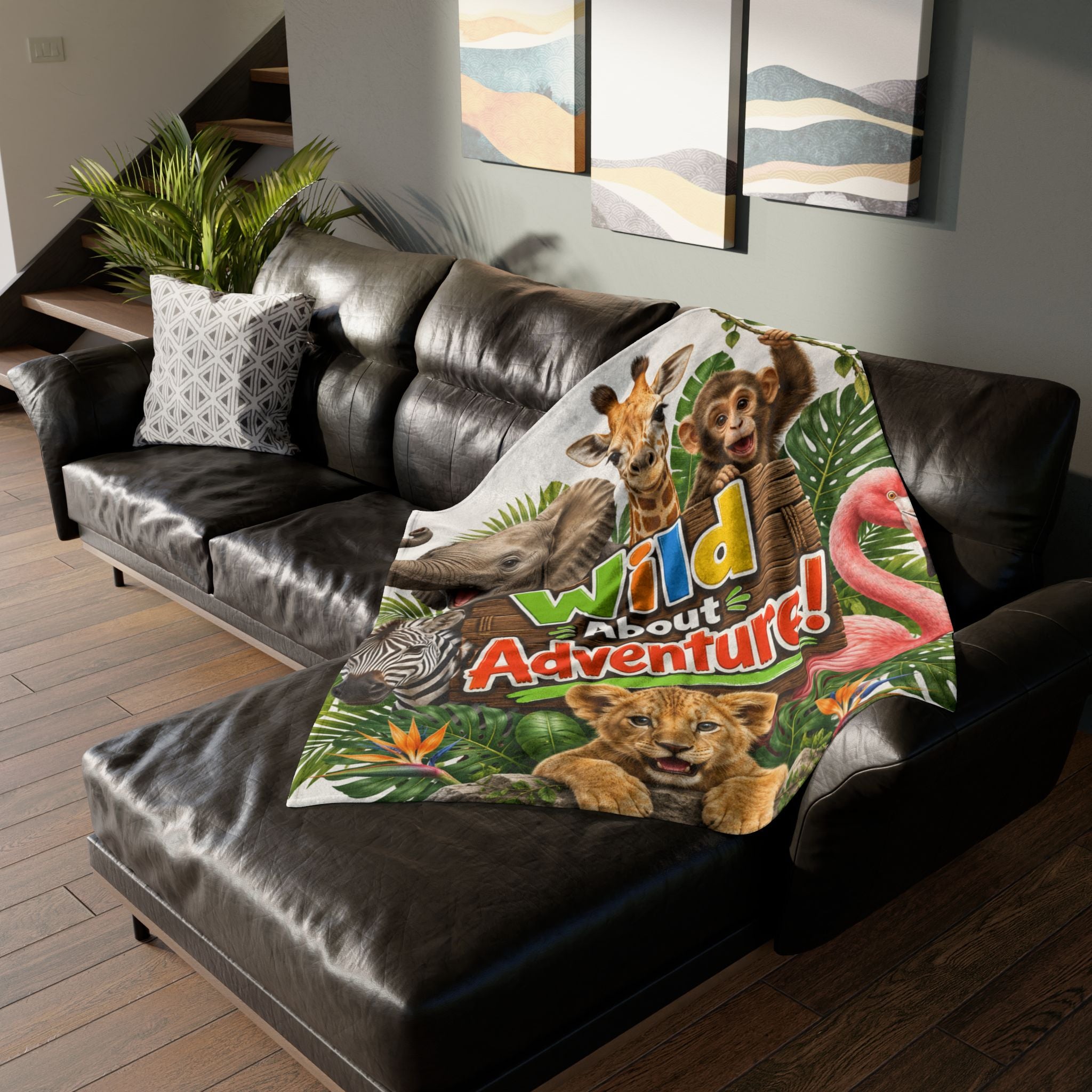Wild About Adventure! Kids Animal Blanket