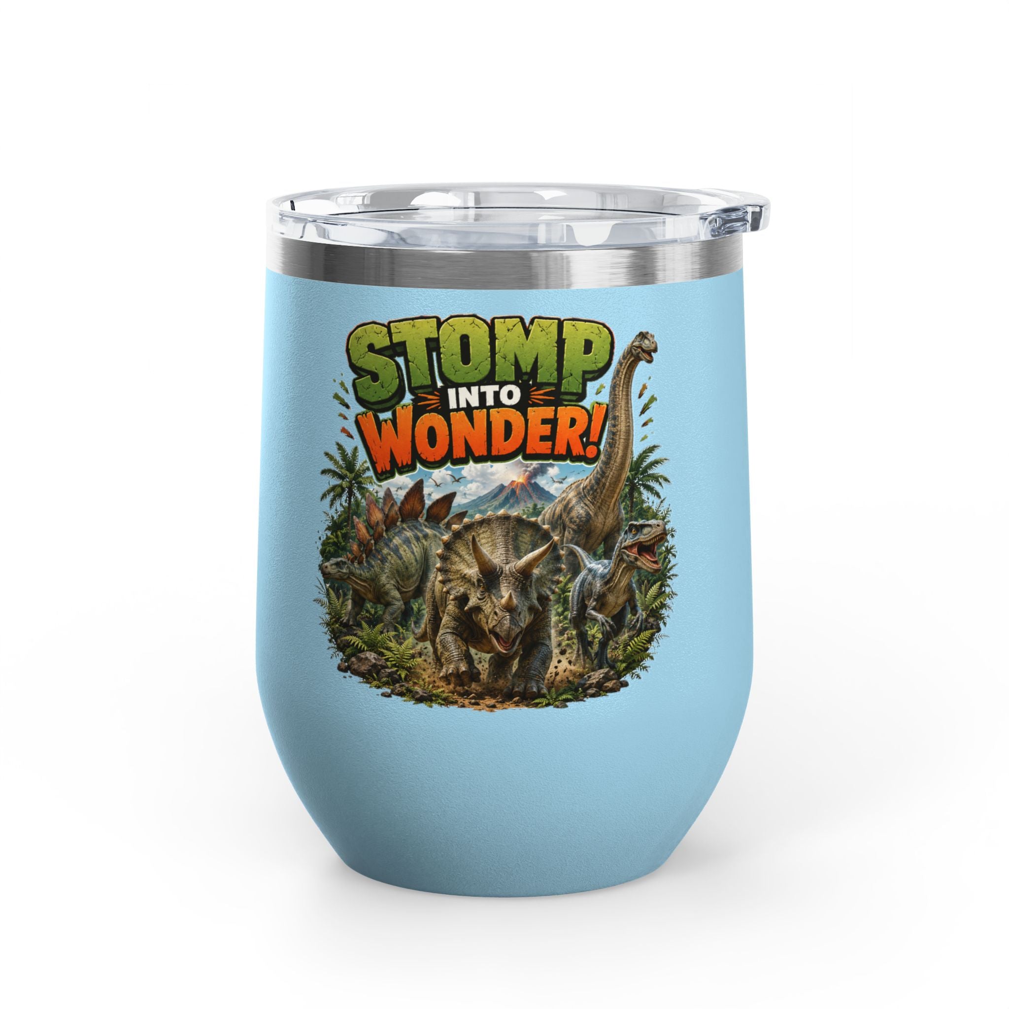 Dinosaur "Stomp Into Wonder" 12oz Tumbler
