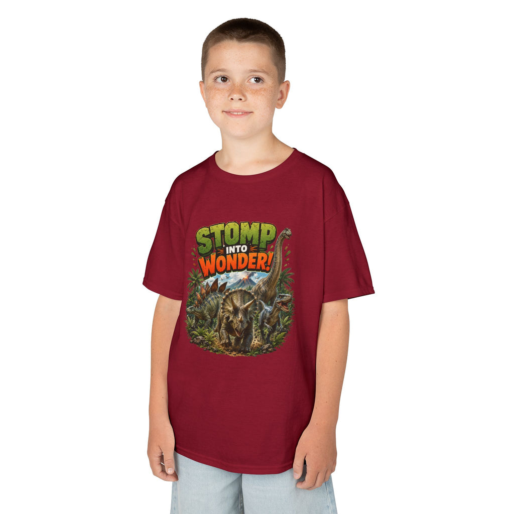 Kids T-Shirt - "Stomp Into Wonder" Dinosaur Graphic Tee