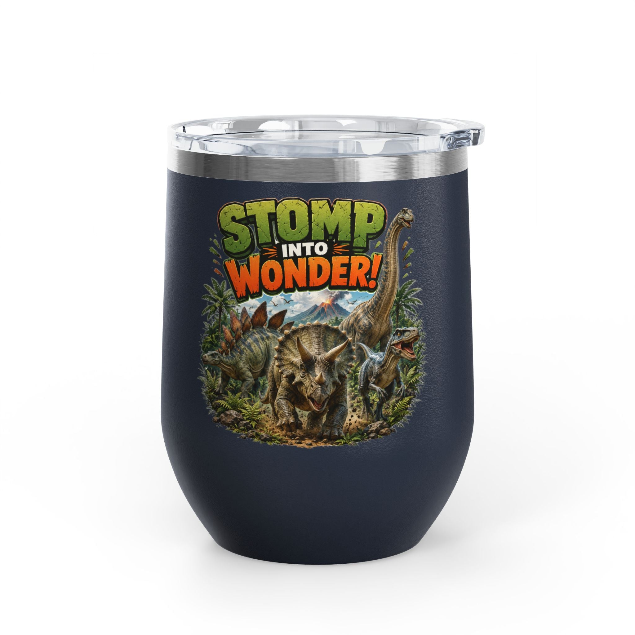 Dinosaur "Stomp Into Wonder" 12oz Tumbler