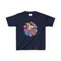 Kids T-Shirt — “Purr-fectly Cute!” Calico Kitten Graphic Tee for Children