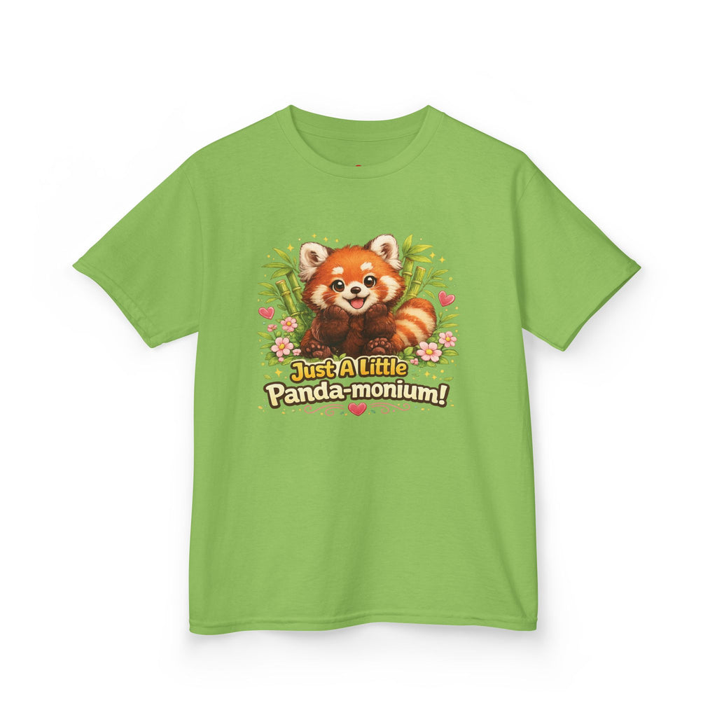 Red Panda Illustration Kids T-Shirt | "Just A Little Panda-monium"