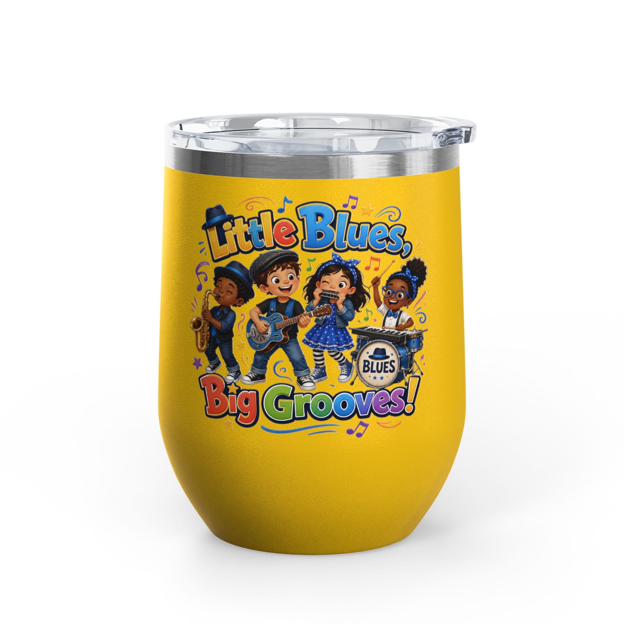 "Little Blues, Big Grooves!" Kids Band Insulated 12oz
