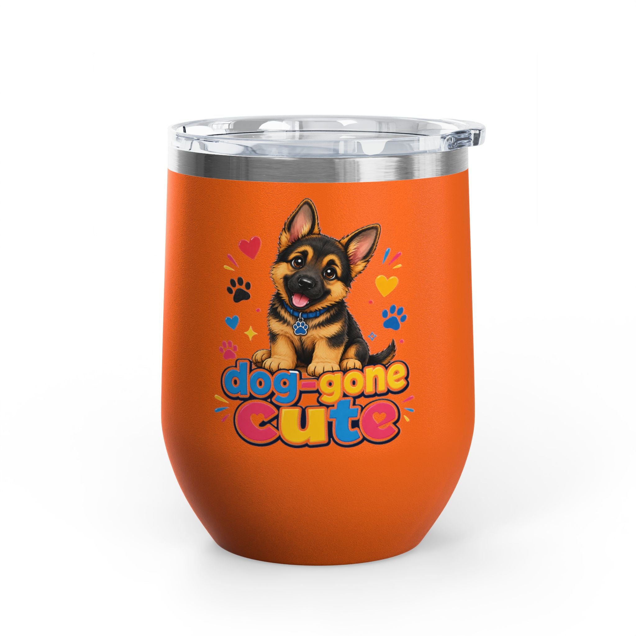 "Dog-Gone Cute" German Shepherd 12oz Insulated Cup