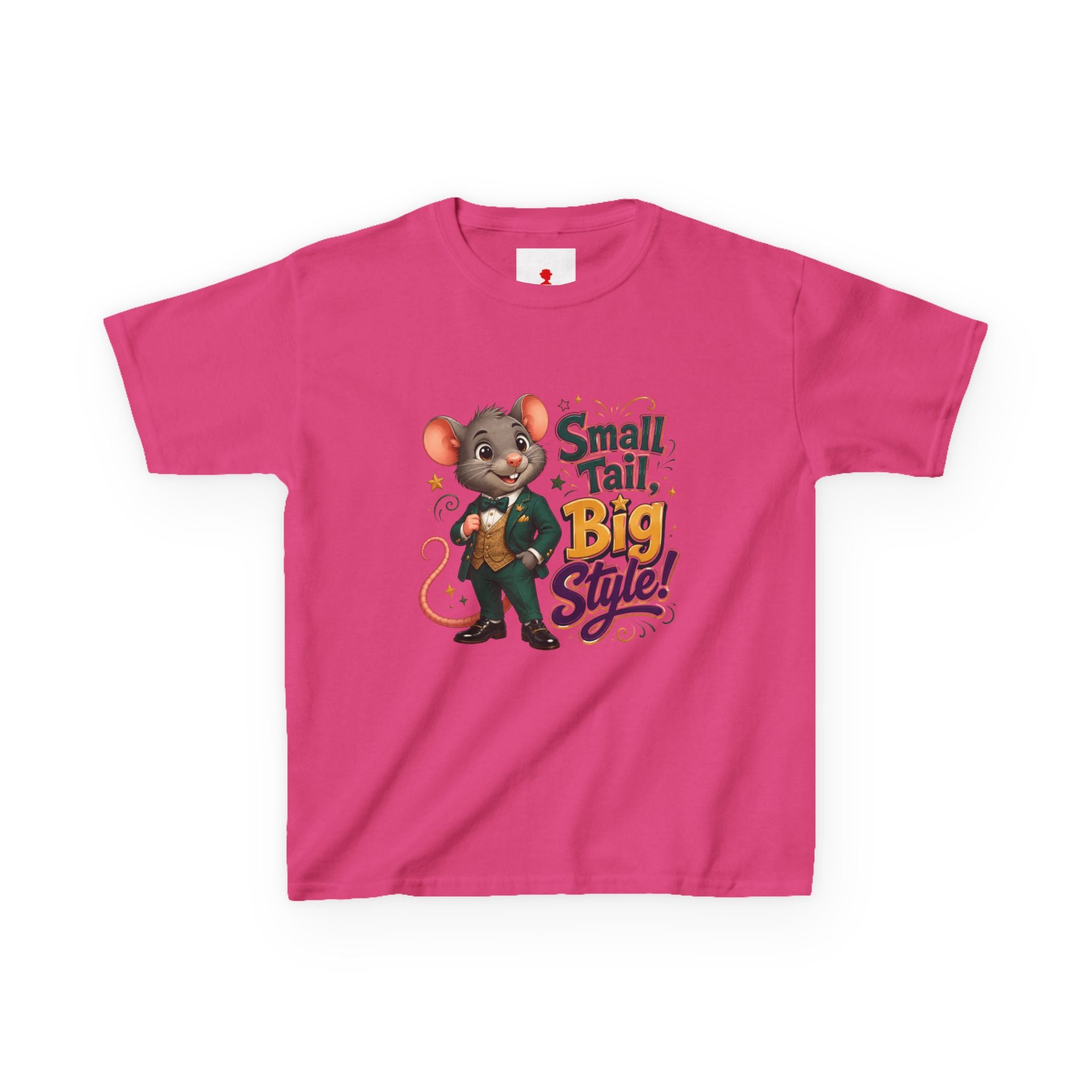 Kids T-Shirt — “Small Tail, Big Style!” Cartoon Mouse Graphic Tee