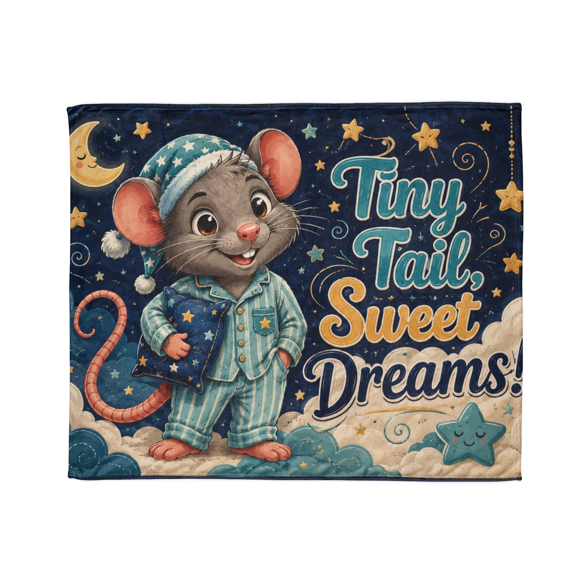 “Tiny Tail Sweet Dreams” Plush Blanket