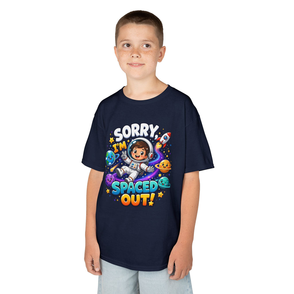 Spaced Out Kids T-Shirt — "Sorry I'm Spaced Out!" Cute Space Astronaut Tee