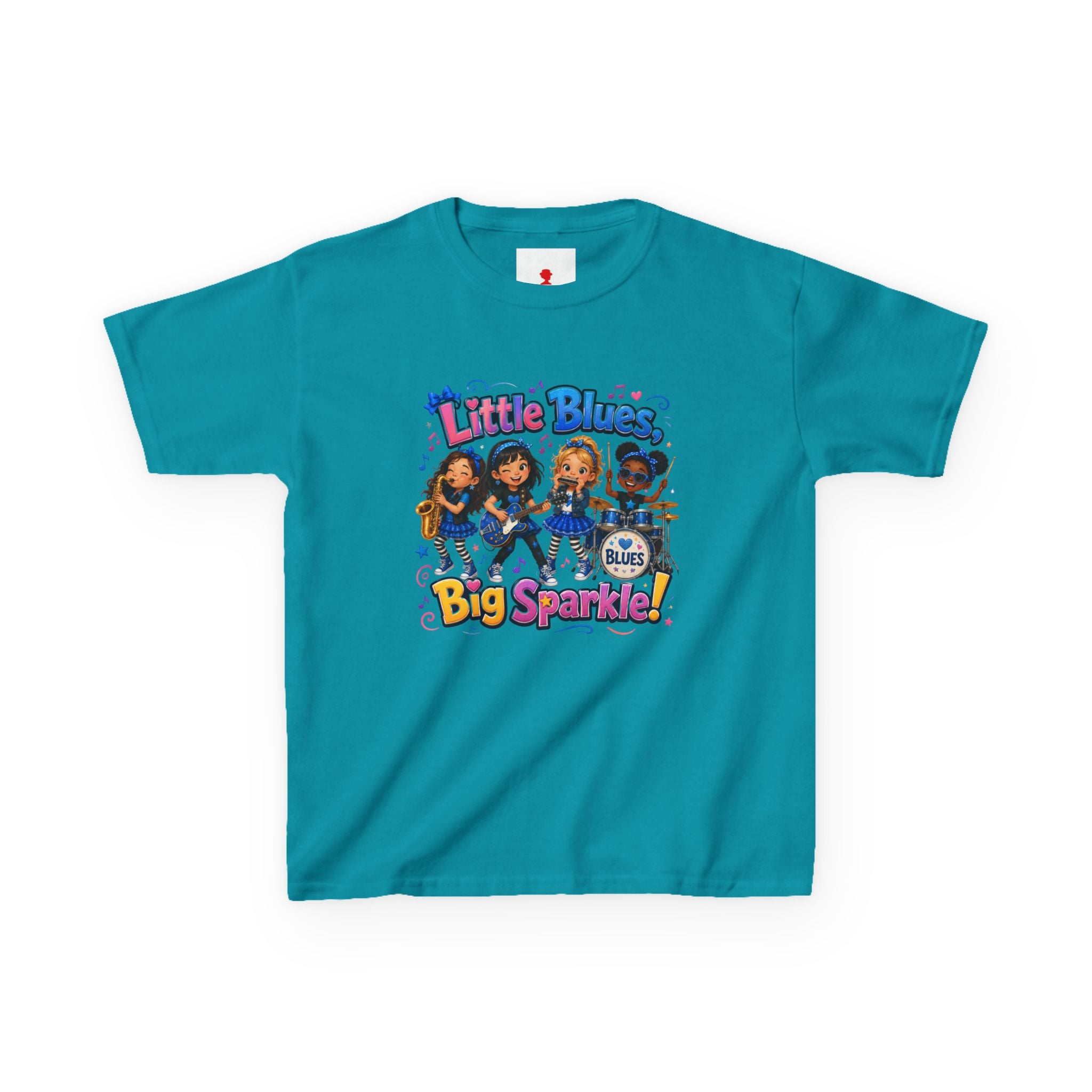 Kids Tee — "Little Blues Big Sparkle" Band Graphic