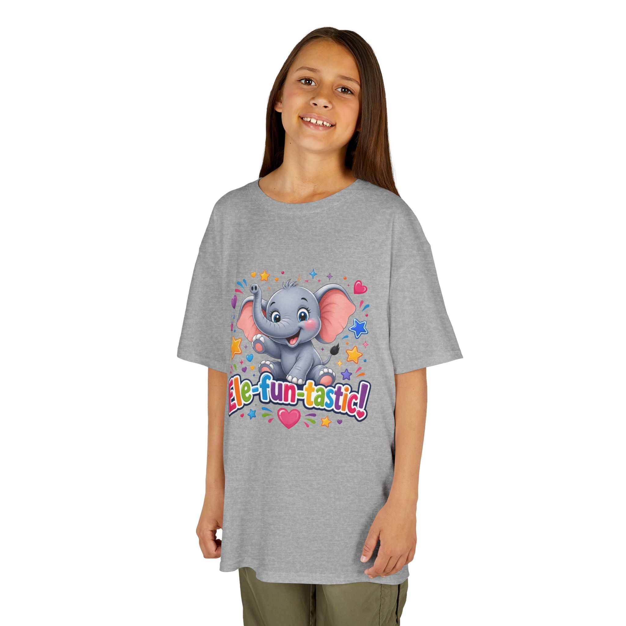 Kids T-Shirt — "Ele-fun-tastic!" Cute Elephant Graphic Tee for Toddlers, Birthday & Playtime