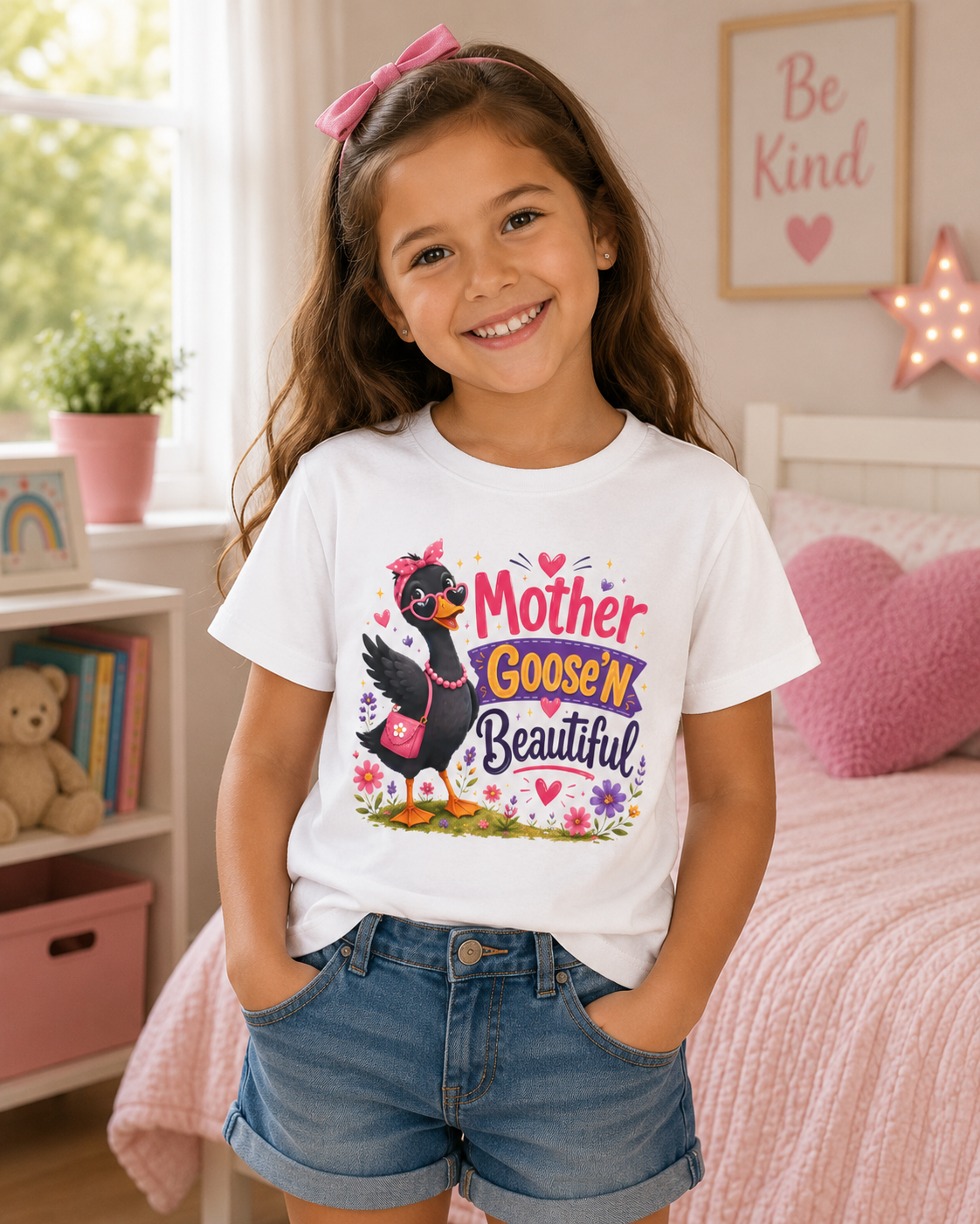 Mother Goose'n Beautiful Kids Tee