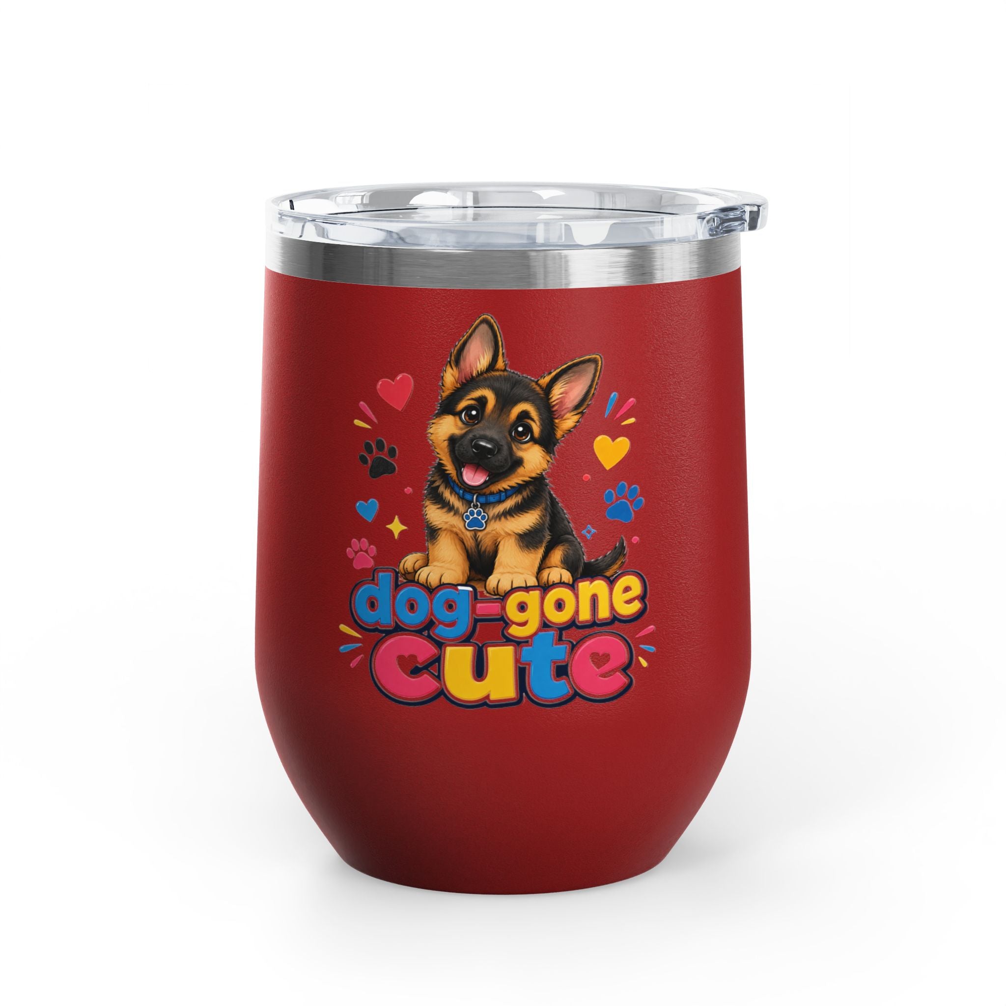 "Dog-Gone Cute" German Shepherd 12oz Insulated Cup