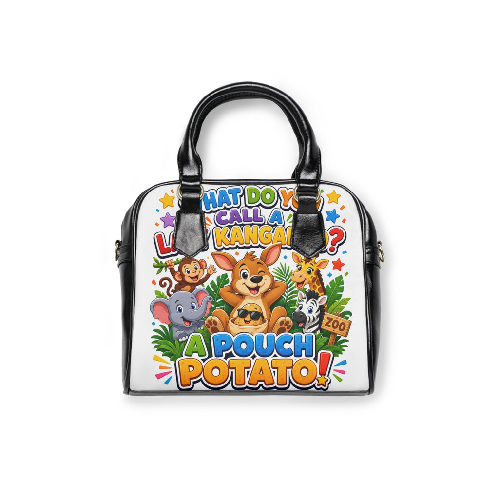 Shoulder Handbag — Cute 'A Pouch Potato!' Zoo Animal Shoulder Bag