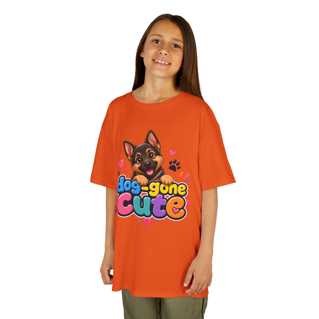 Kids T-Shirt — "Dog-Gone Cute" German Shepherd Puppy Tee