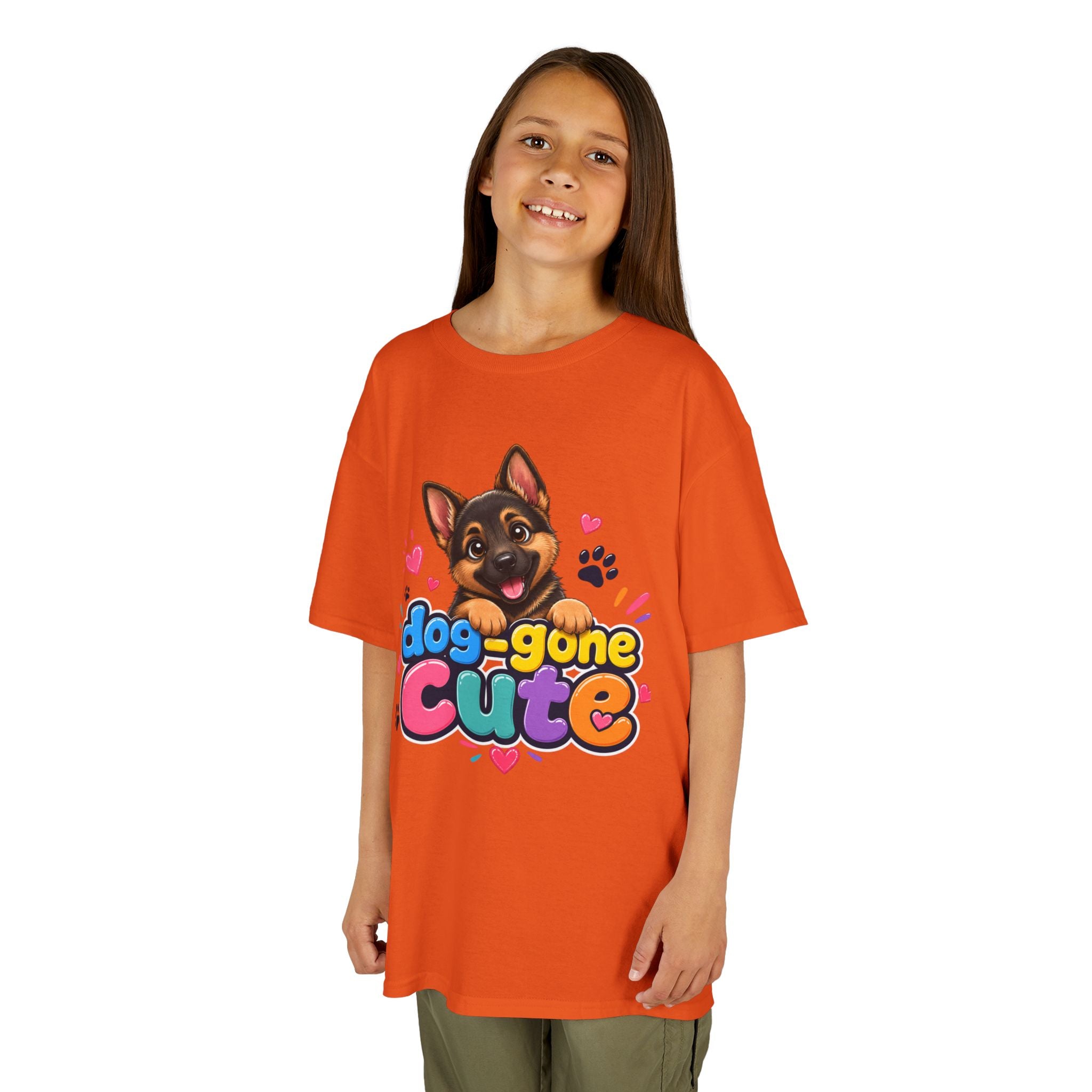 Kids T-Shirt — "Dog-Gone Cute" German Shepherd Puppy Tee