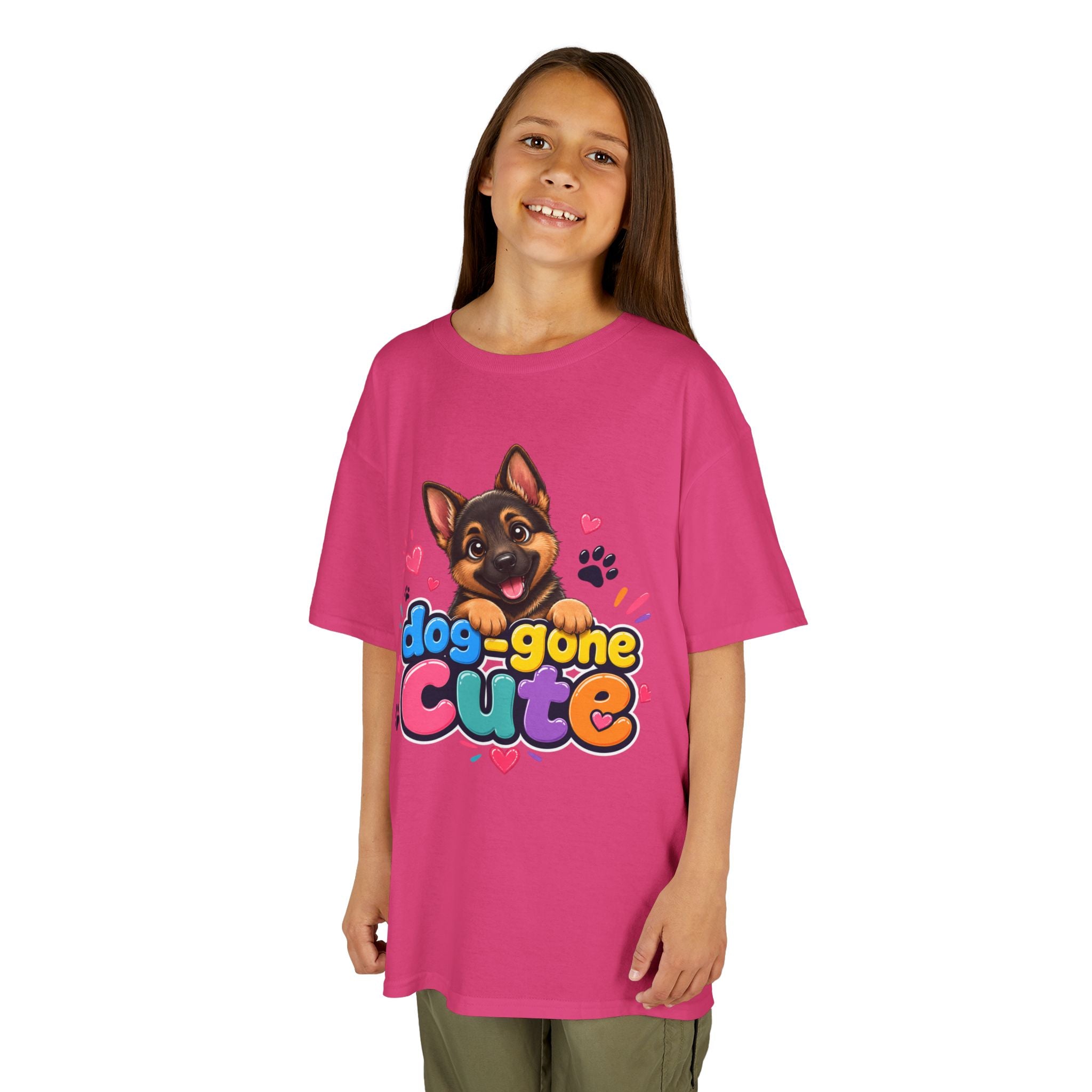 Kids T-Shirt — "Dog-Gone Cute" German Shepherd Puppy Tee