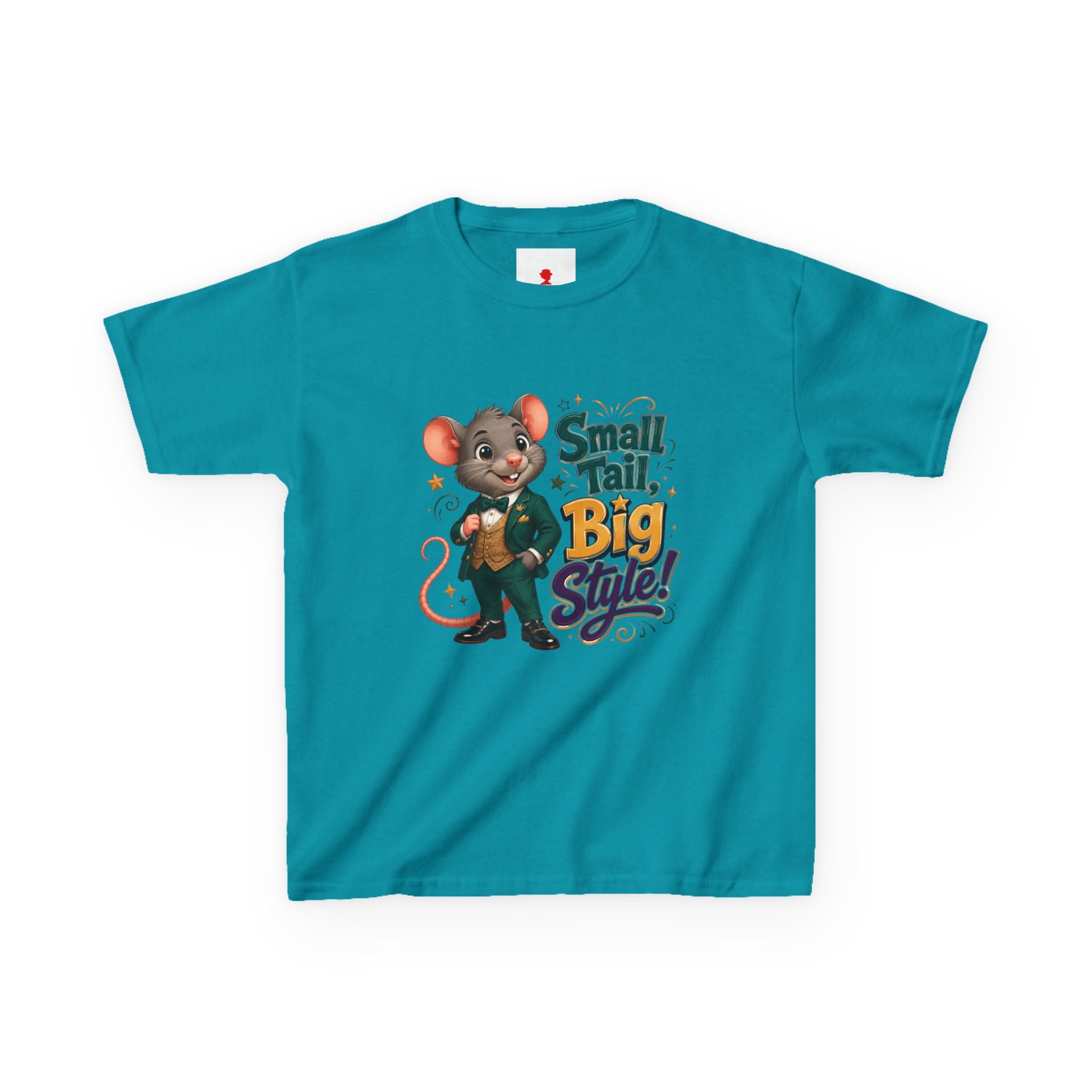 Kids T-Shirt — “Small Tail, Big Style!” Cartoon Mouse Graphic Tee