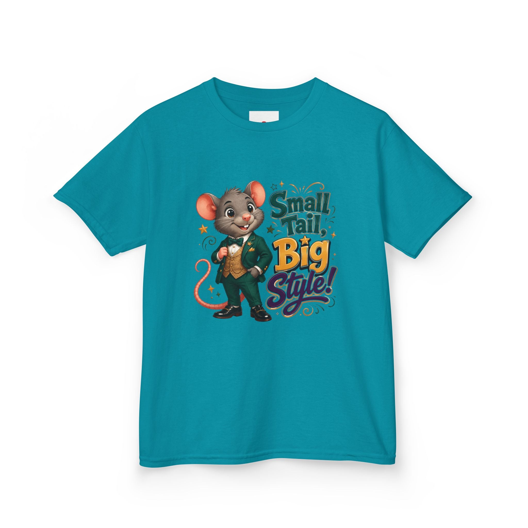 Kids T-Shirt — “Small Tail, Big Style!” Cartoon Mouse Graphic Tee
