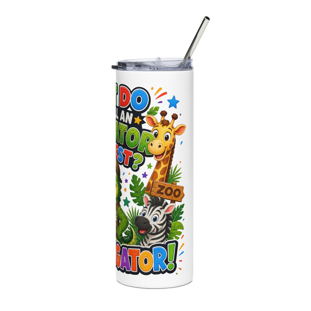Alligator Investigator Tumbler | 20oz Stainless Steel Safari Animal Design