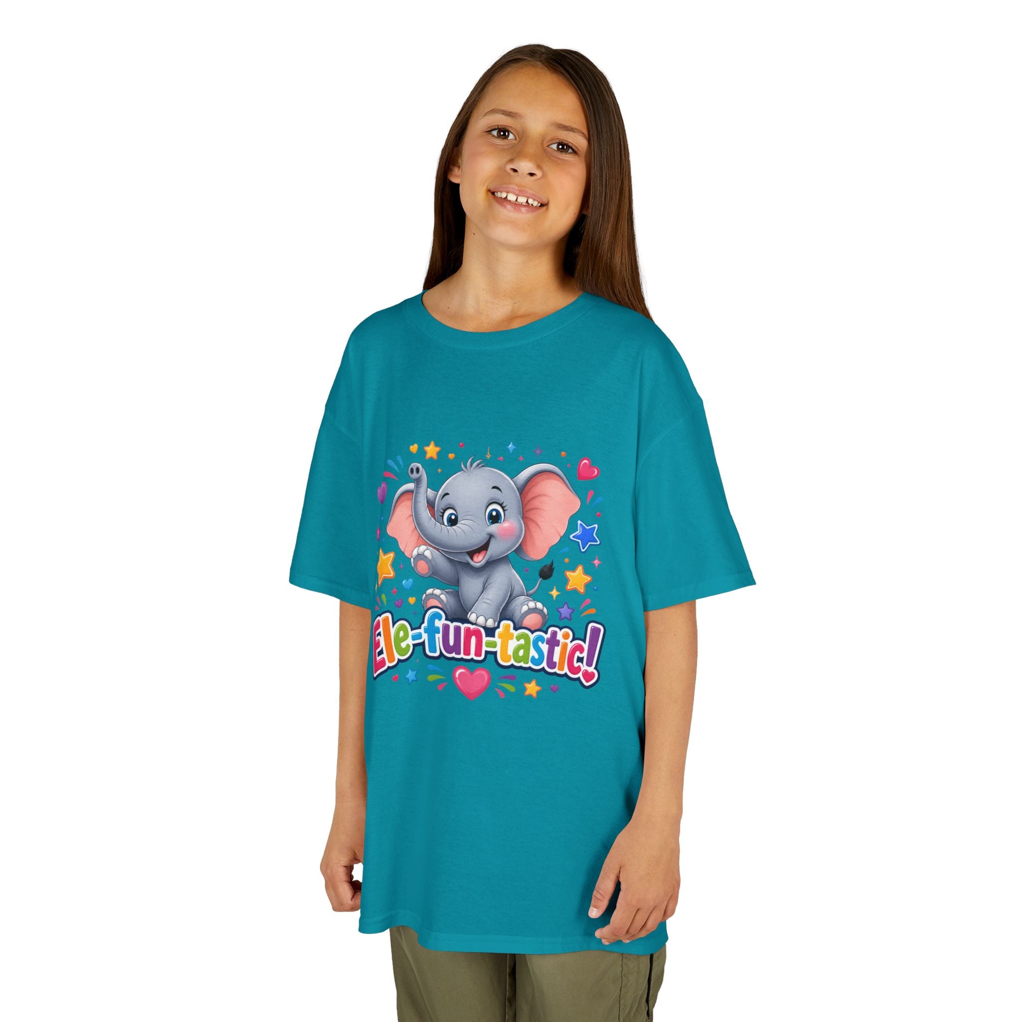 Kids T-Shirt — "Ele-fun-tastic!" Cute Elephant Graphic Tee for Toddlers, Birthday & Playtime