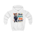 Kids Hoodie — Sharp Whiskers, Big Dreams! Cute Motivational Mouse Graphic Hoodie