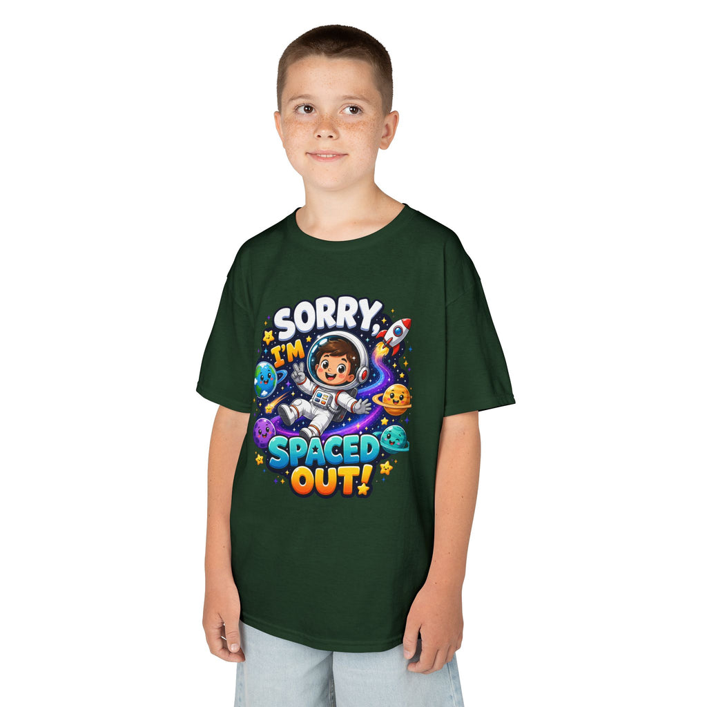 Spaced Out Kids T-Shirt — "Sorry I'm Spaced Out!" Cute Space Astronaut Tee