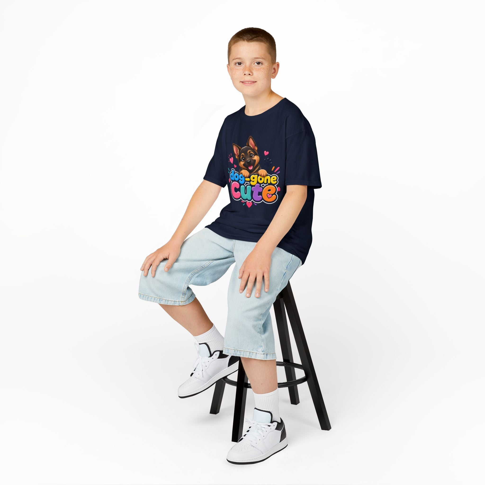 Kids T-Shirt — "Dog-Gone Cute" German Shepherd Puppy Tee