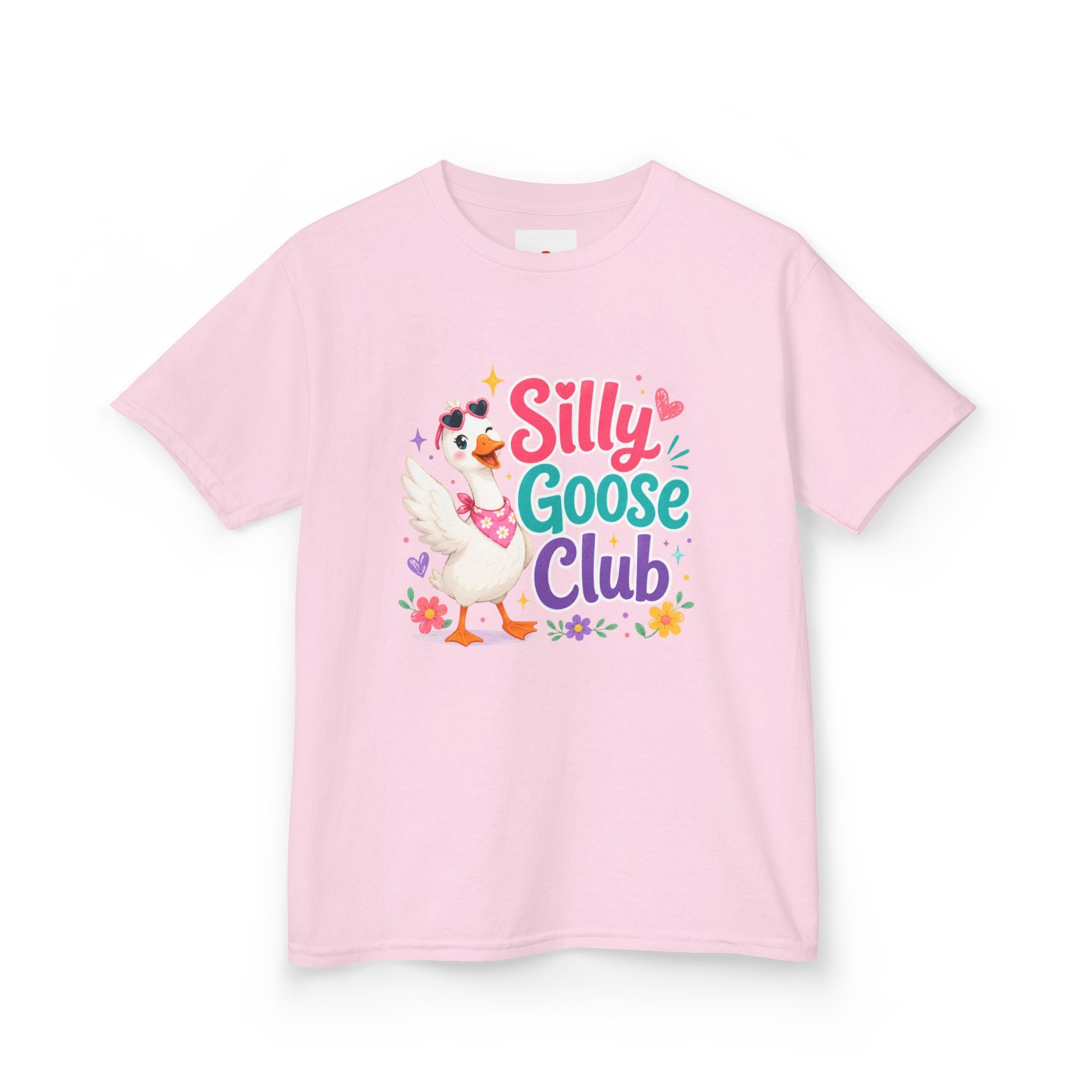 Kids T-Shirt — "Silly Goose Club" Cute Cartoon Goose Tee for Toddlers & Preschoolers