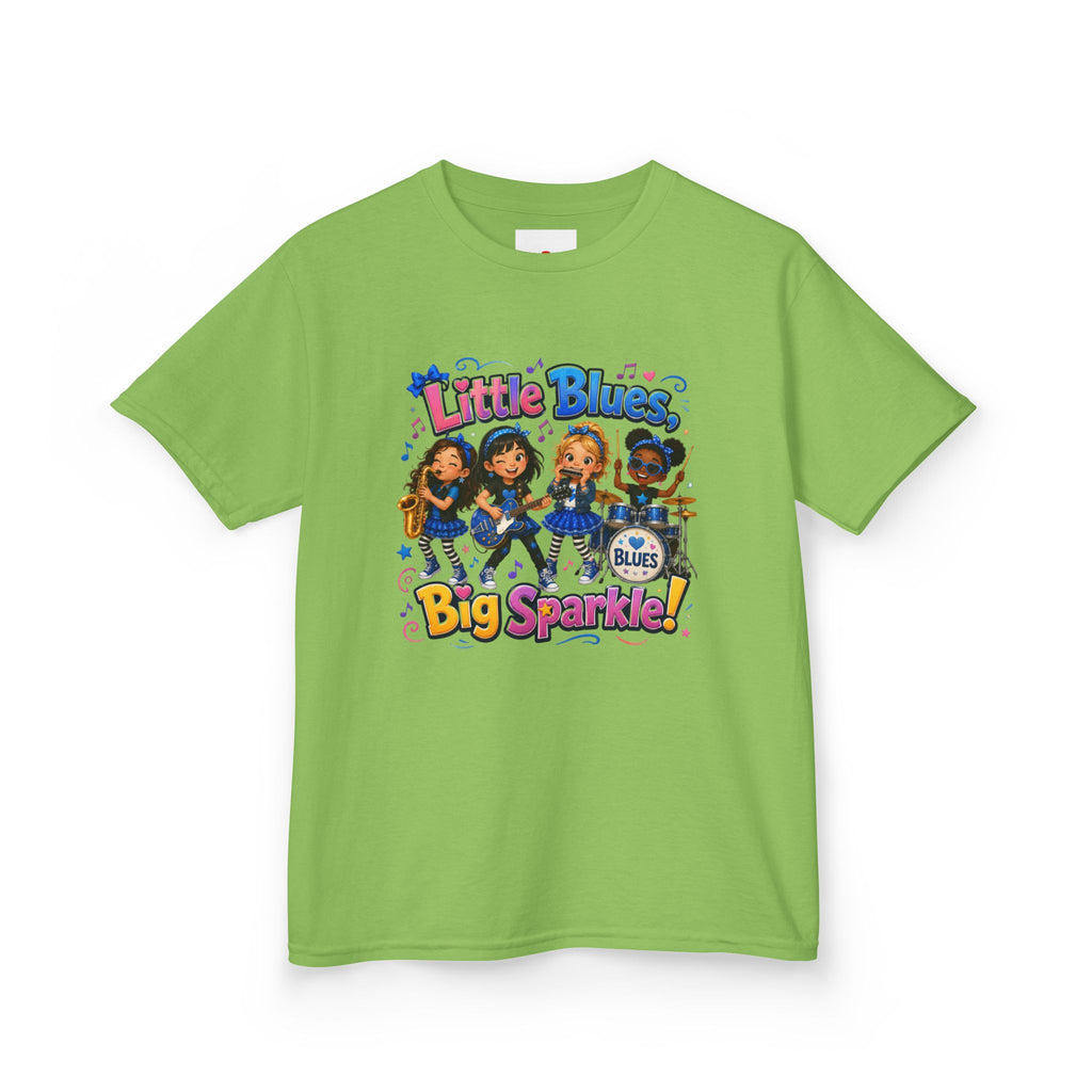 Kids Tee — "Little Blues Big Sparkle" Band Graphic