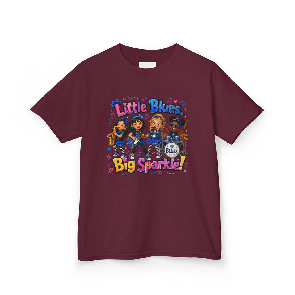 Kids Tee — "Little Blues Big Sparkle" Band Graphic