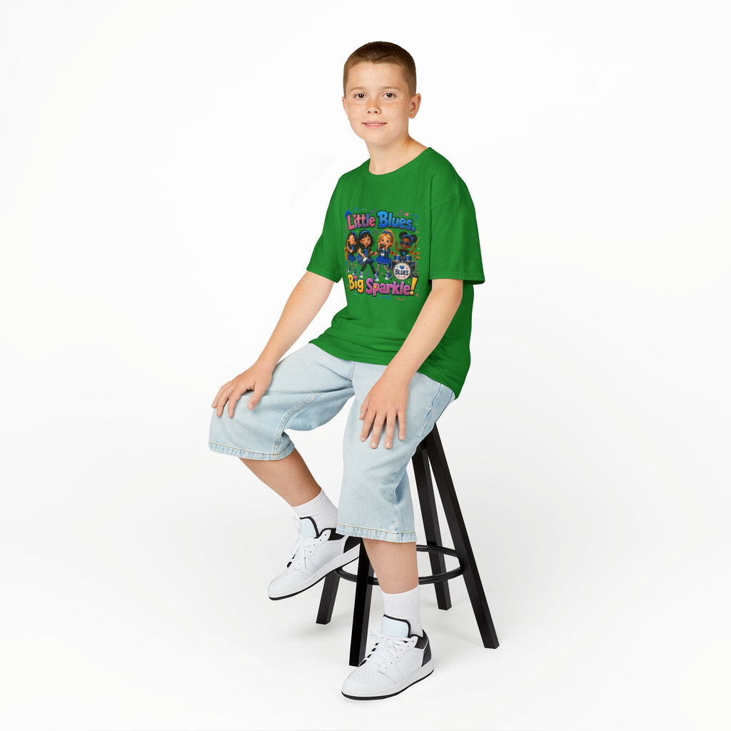 Kids Tee — "Little Blues Big Sparkle" Band Graphic