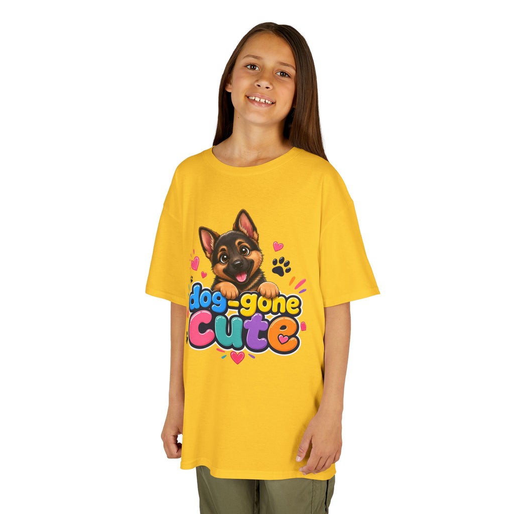Kids T-Shirt — "Dog-Gone Cute" German Shepherd Puppy Tee