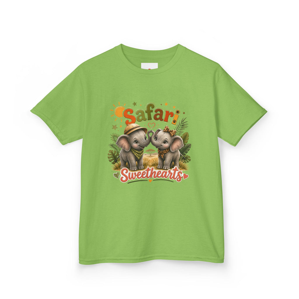 Kids Safari Sweethearts Tee — Cute Elephant Jungle Graphic T-Shirt