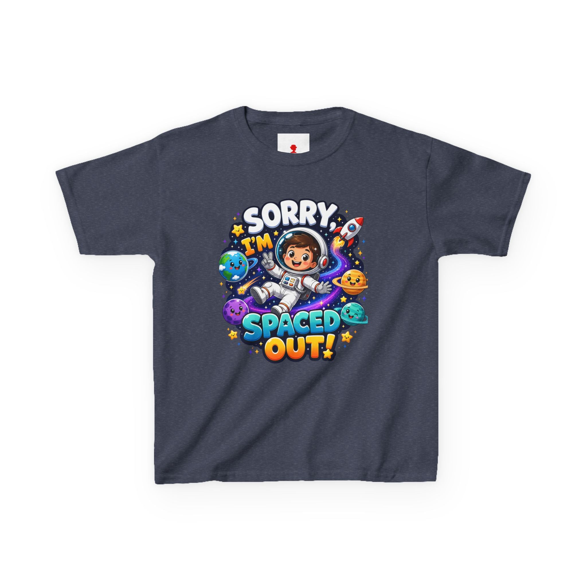 Spaced Out Kids T-Shirt — "Sorry I'm Spaced Out!" Cute Space Astronaut Tee