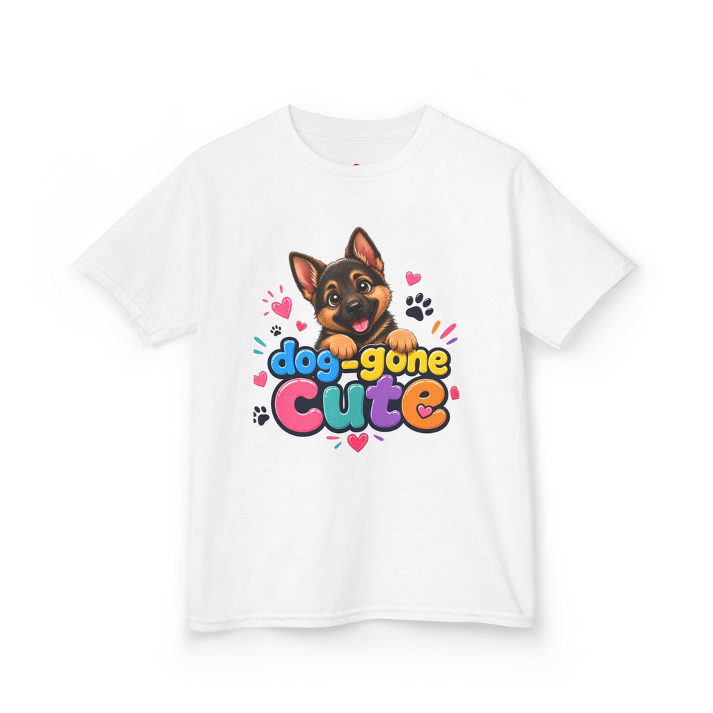 Kids T-Shirt — "Dog-Gone Cute" German Shepherd Puppy Tee