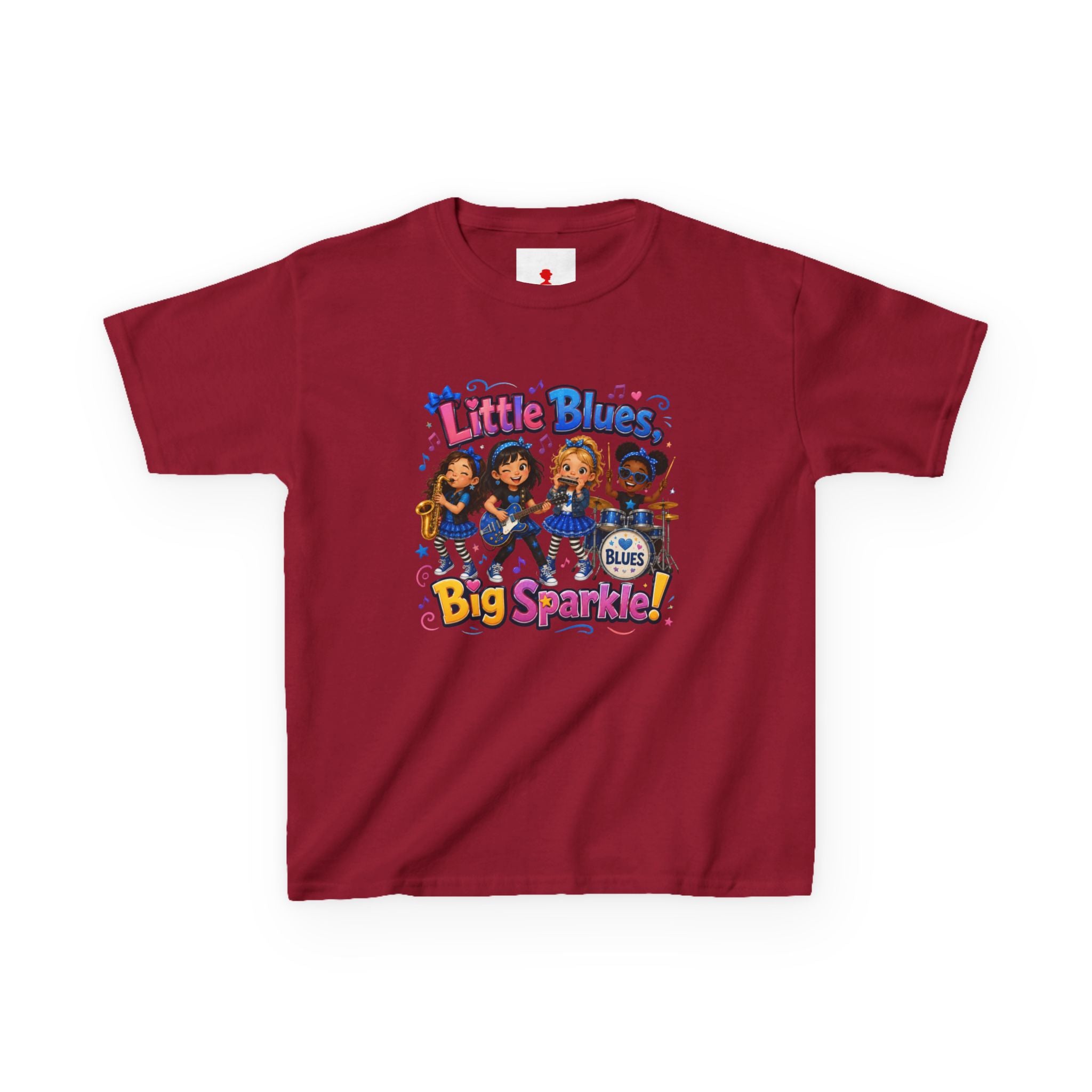 Kids Tee — "Little Blues Big Sparkle" Band Graphic
