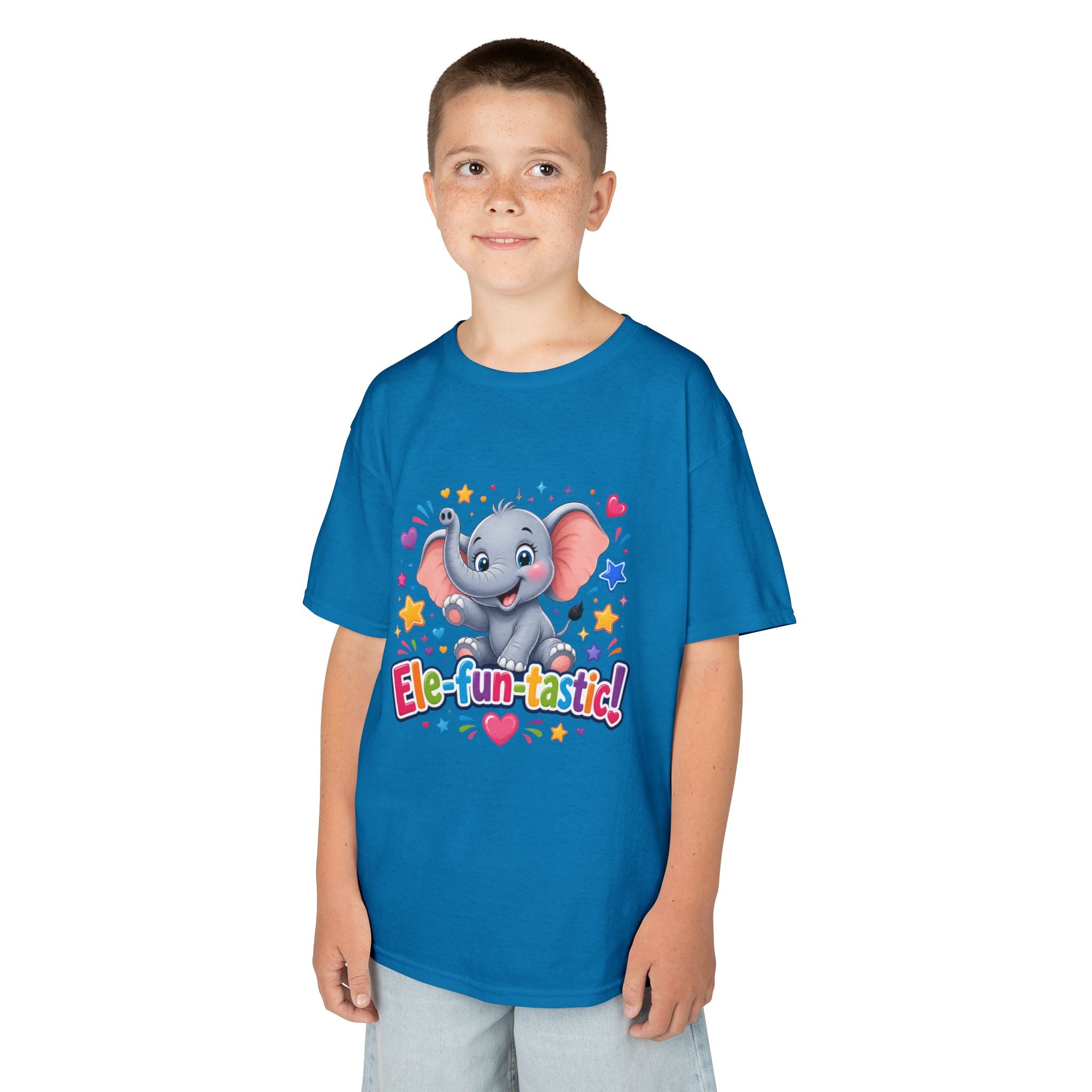 Kids T-Shirt — "Ele-fun-tastic!" Cute Elephant Graphic Tee for Toddlers, Birthday & Playtime