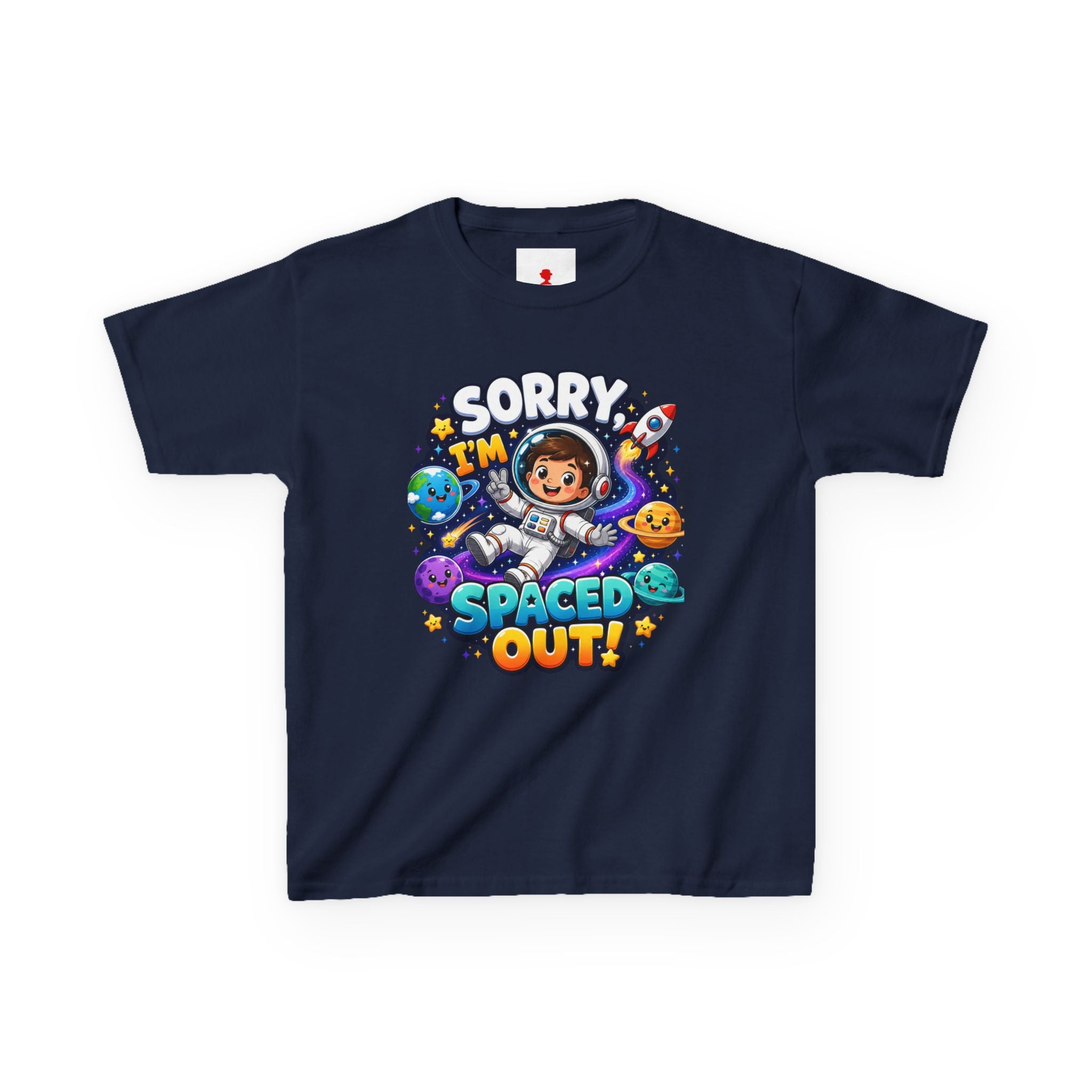 Spaced Out Kids T-Shirt — "Sorry I'm Spaced Out!" Cute Space Astronaut Tee