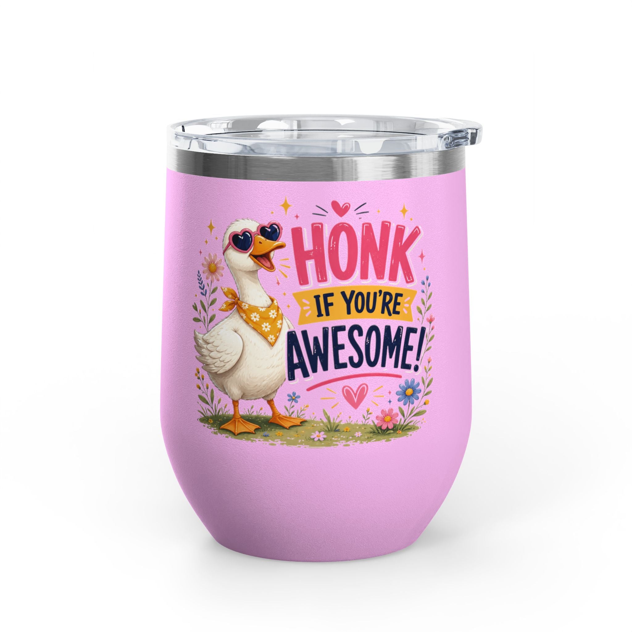 "Honk If You’re Awesome" Goose 12oz Insulated Cup