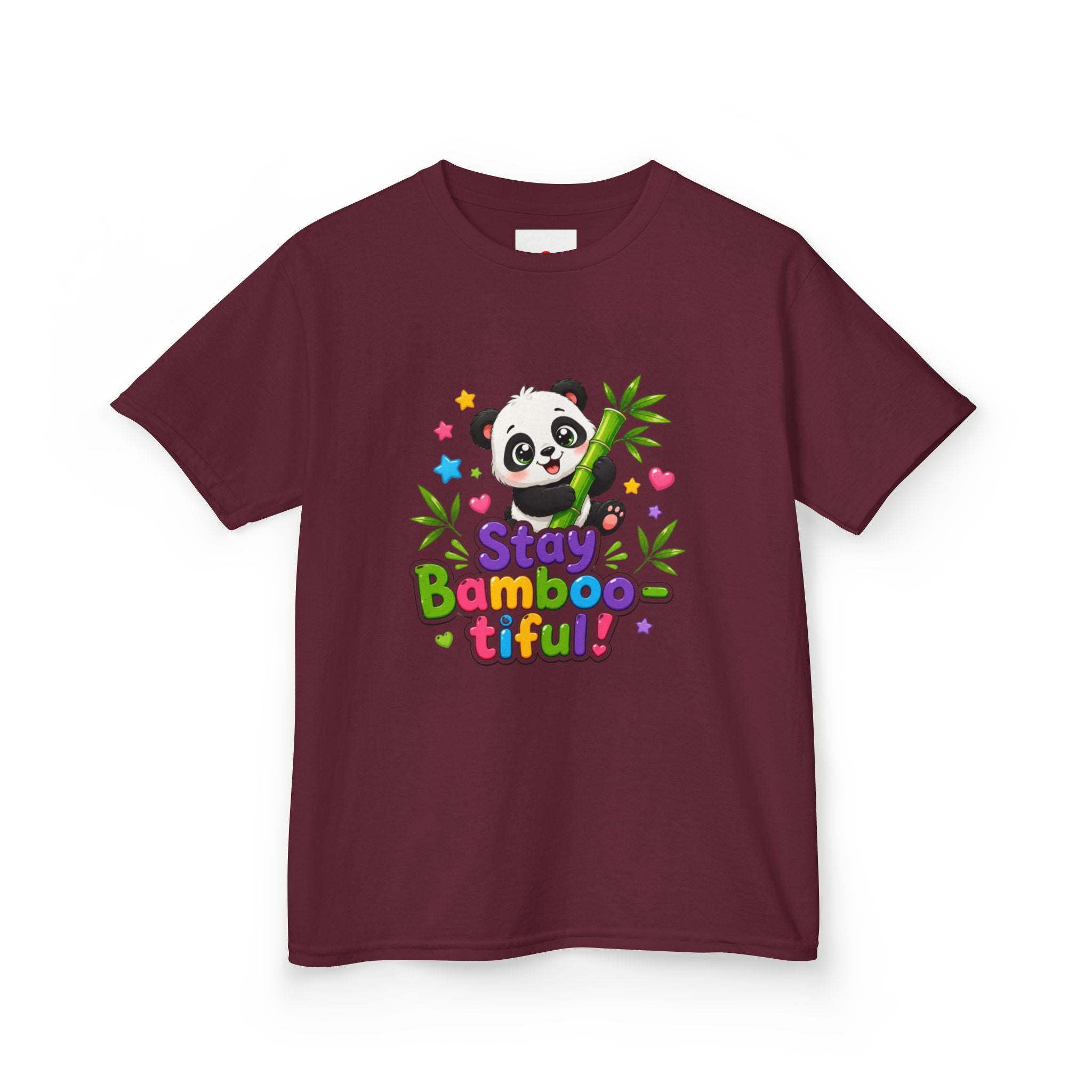 Kids Panda 'Stay Bambootiful!' T-Shirt — Cute Bamboo Forest Tee for Boys & Girls