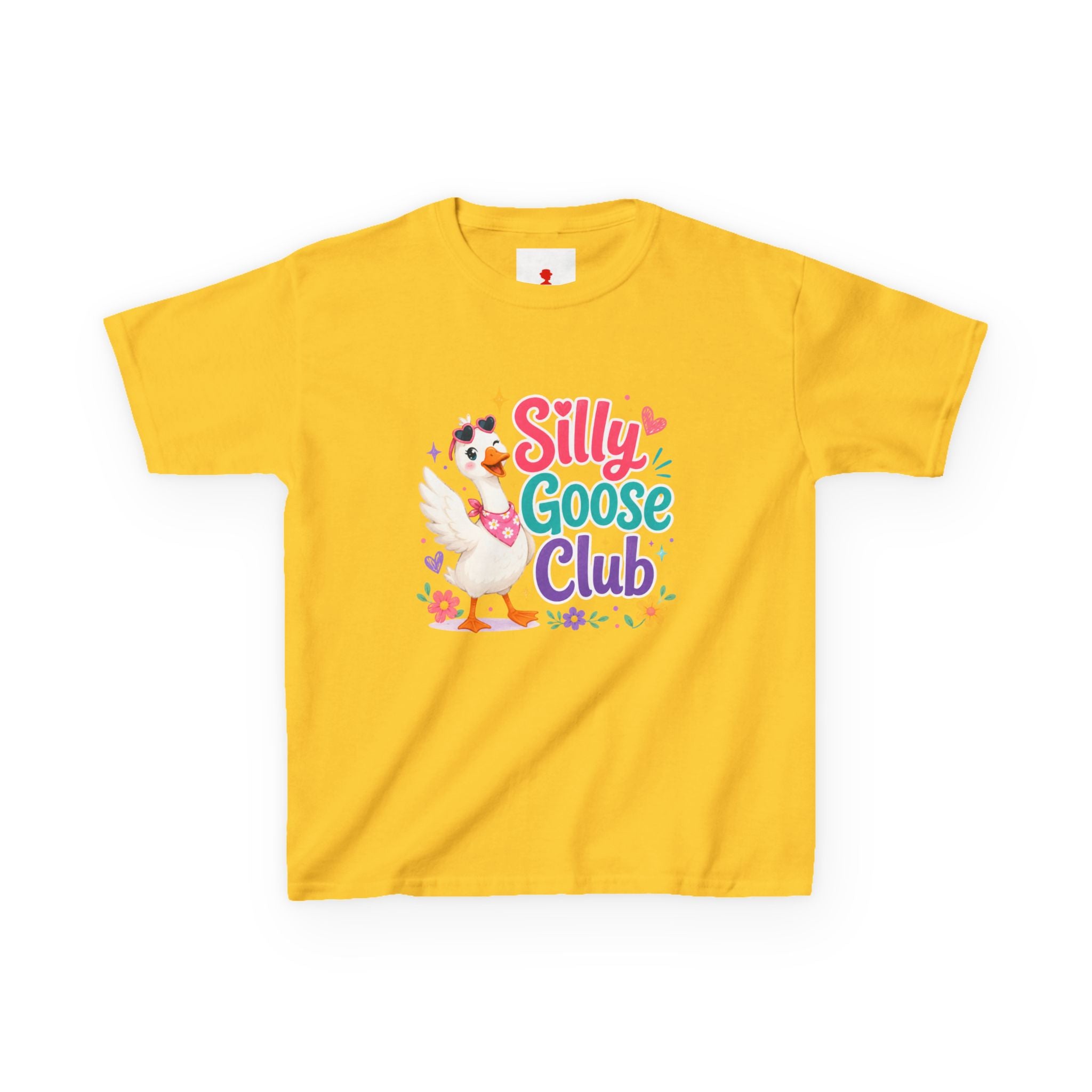 Kids T-Shirt — "Silly Goose Club" Cute Cartoon Goose Tee for Toddlers & Preschoolers