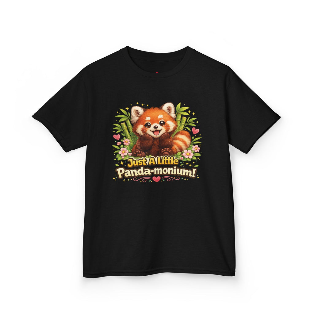 Red Panda Illustration Kids T-Shirt | "Just A Little Panda-monium"