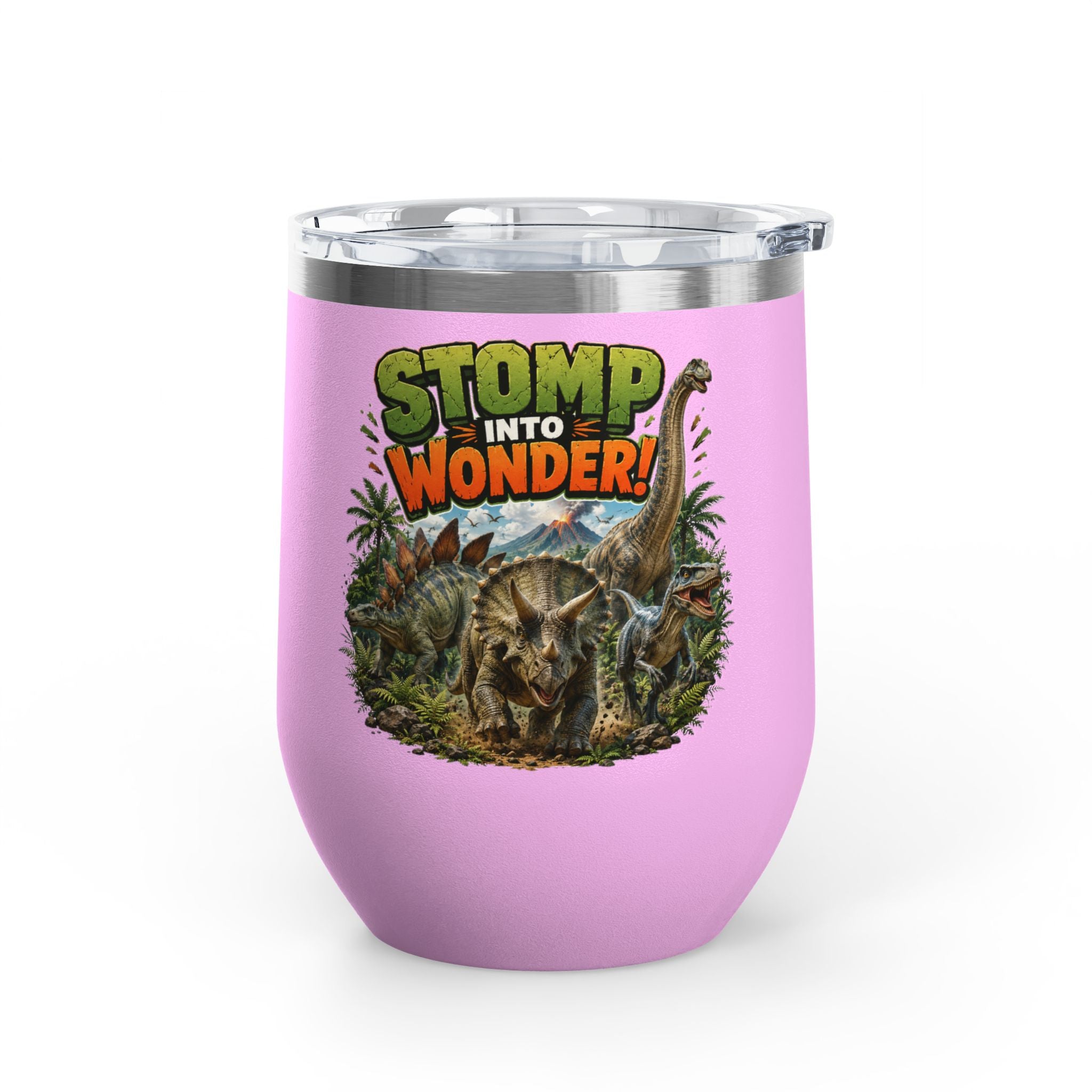 Dinosaur "Stomp Into Wonder" 12oz Tumbler