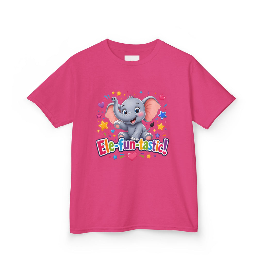 Kids T-Shirt — "Ele-fun-tastic!" Cute Elephant Graphic Tee for Toddlers, Birthday & Playtime