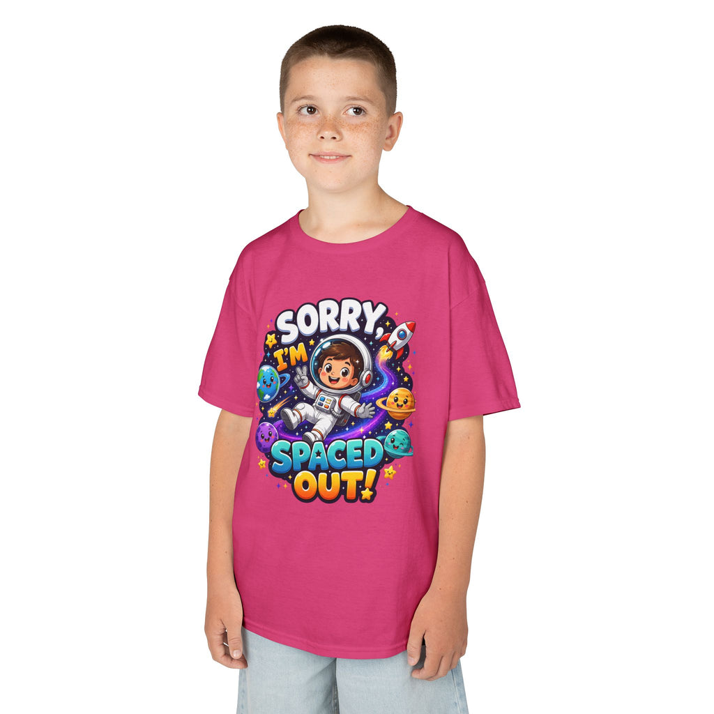 Spaced Out Kids T-Shirt — "Sorry I'm Spaced Out!" Cute Space Astronaut Tee