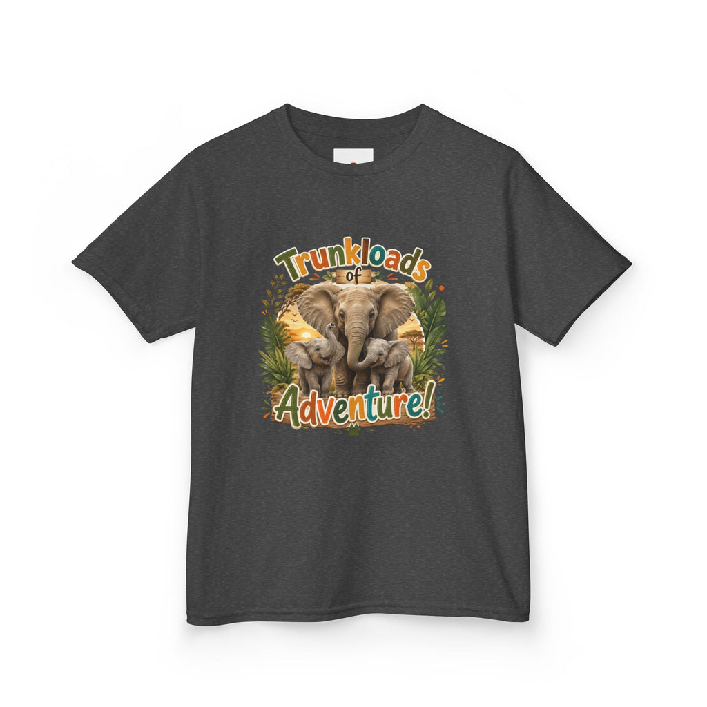 Kids Tee - "Trunkloads of Adventure" Elephant Graphic